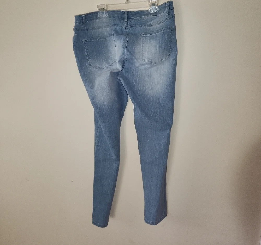 Reign Light Blue Straight Leg Jeans